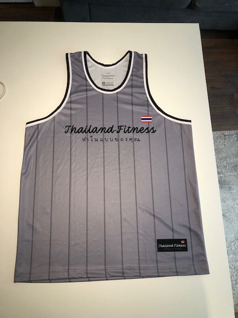 Men's Thailand-Fitness Vest - Satin Grey