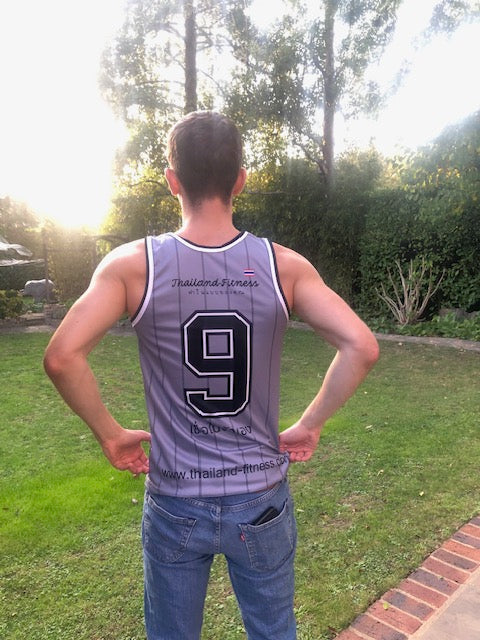 Men's Thailand-Fitness Vest - Satin Grey